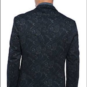 Maddison All Black Pasley Print Sports Coat